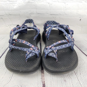 Chaco ZX2 Women 9M Wink Blue Toe Loop Strap Sport Aztec Southwest Hiking Sandals